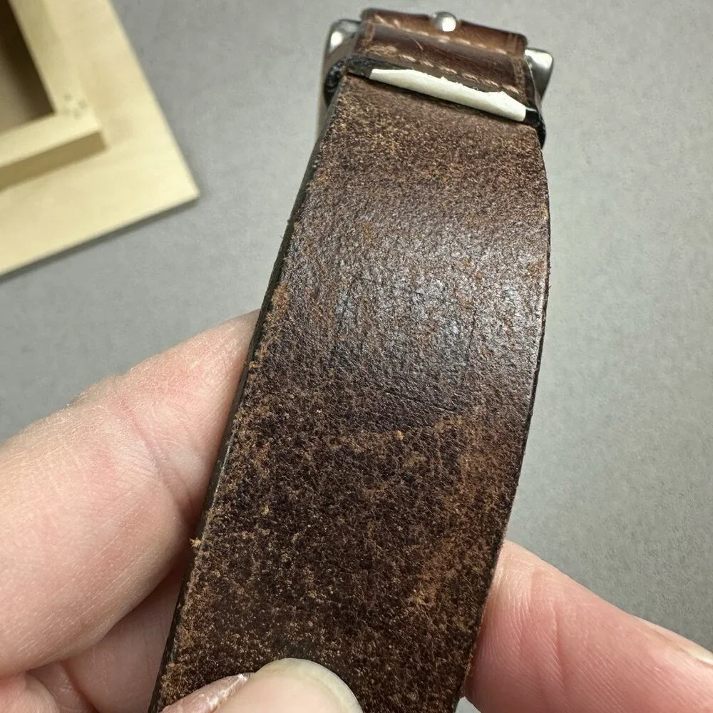 Gap Buffalo Nickel Men's Leather Belt Southwest Chevron Insert Size 40